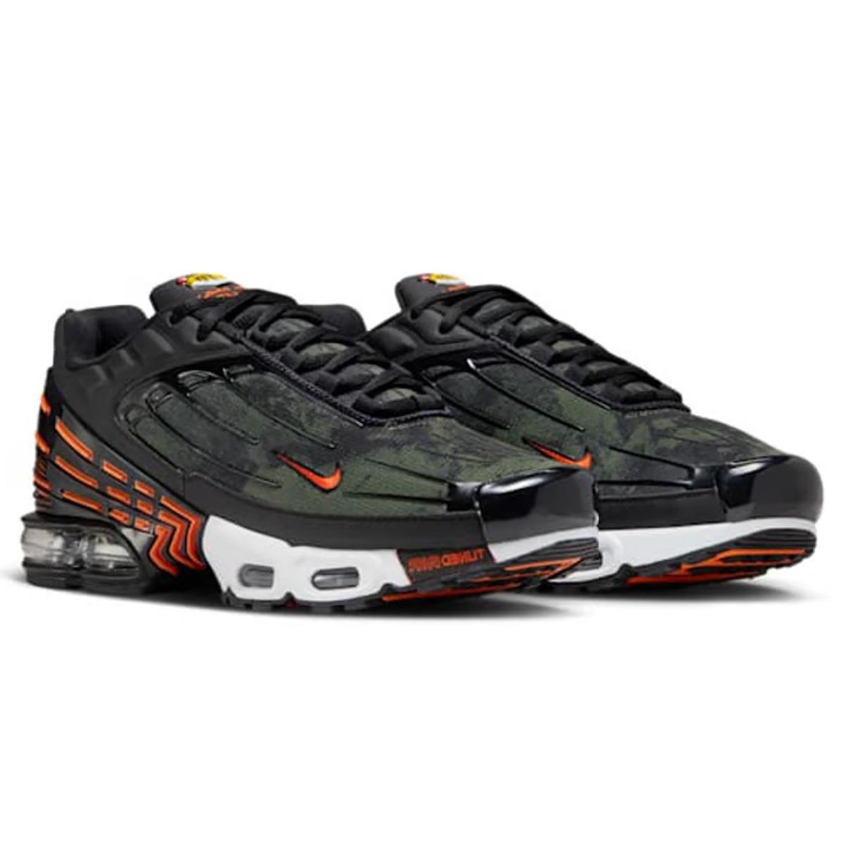 Nike Air Max Plus 3 Black Safety Orange Camo