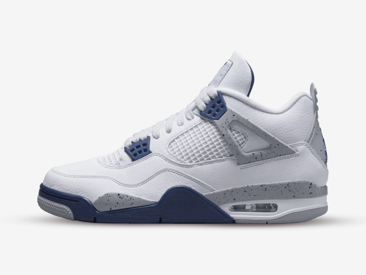 Air Jordan 4 White Midnight Navy